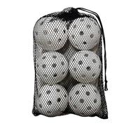 pistro 6 palline da pickleball, 40 fori, professionali, dimensioni ufficiali, per torneo al chiuso e all'aperto, colore: bianco