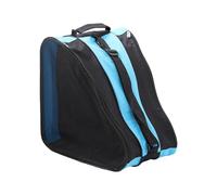 pistro Borsa per pattini a rotelle con tracolla regolabile, 3 scomparti per scarpe da pattinaggio su ghiaccio, pattini a rotelle, attrezzatura protettiva e accessori, 39 x 39 x 25 cm, blu