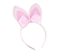 pistro Cerchietto per capelli con orecchie da coniglio, per bambini, per giochi di ruolo pasquali, capodanno e San Valentino, con perline