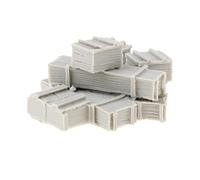 pistro Corredo non verniciato miniatura del modello della resina della scala 1/35 delle casse dell'attrezzatura per il paesaggio militare di Diorama