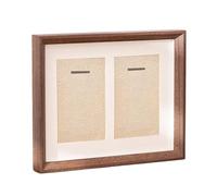 pistro Espositore per due medaglie, elegante cornice in legno per ginnastica e calcio, stile D