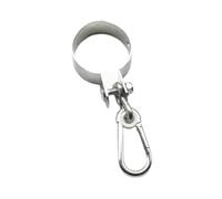 pistro Gancio per altalena resistente, capacità 200 kg, chiusura in metallo per amaca, portico, altalena, parco giochi, campeggio, cortile, diametro 80 mm