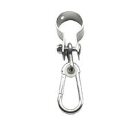 pistro Gancio per altalena resistente, capacità 200 kg, chiusura in metallo per amaca, portico, altalena, parco giochi, campeggio, cortile, diametro 50 mm
