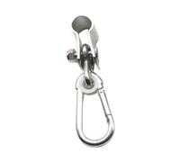 pistro Gancio per altalena resistente, capacità 200 kg, chiusura in metallo per amaca, portico, altalena, parco giochi, campeggio, cortile, diametro 21 mm
