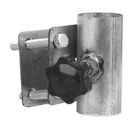 pistro Portaombrelli regolabile per terrazza e balcone con morsetto in metallo Supporto robusto Compatibilità versatile Installazione multi scena Design elegante zincato