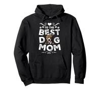 Pit Bull Best Dog Mom Dogs Lovers Funny Mothers Day Felpa con Cappuccio