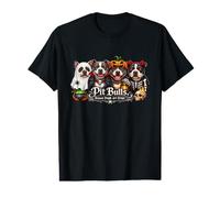 Pit Bull Cane Halloween Pit Bulls perché Le Persone Sono inquietanti Maglietta con Stampa Grafica Economica