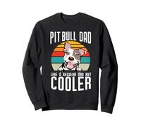 Pit Bull Dad Like A Regular Dad But Cooler Dog Lovers Felpa