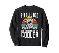 Pit Bull Dad Like A Regular Dad But Cooler Dog Lovers Felpa