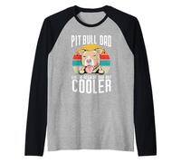 Pit Bull Dad Like A Regular Dad But Cooler Dog Lovers Maglia con Maniche Raglan