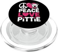 Pit Bull Pittie Love Peace Divertente Salvataggio Cane Mamma Papà PopSockets PopGrip per MagSafe