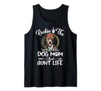 Pit Bull Rocking The Dog Mom And Aunt Life Funny Mothers Day Canotta