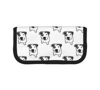 Pit Bull T Bone Graphic, astuccio portapenne di grande capacità, organizer per penne, astuccio portapenne in tela per ragazze