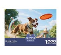 Pit Bull TerrierPuzzle 1000 Pezzi PerCane Adatto Per Uomini E Donne, Puzzle Animali, Confezione Alta Qualità, Sfide Divertenti38x26cm/1000pcs