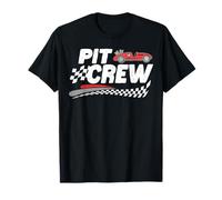Pit Crew Famiglia Corsa Compleanno Auto da Corsa Ragazzi Giovani Bambini Maglietta