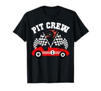 Pit Crew Famiglia Corsa Compleanno Auto da Corsa Ragazzi Giovani Bambini Maglietta