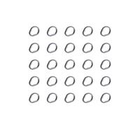 Pitadue 25Pcs Anelli Split In Acciaio Inox Esche Da Pesca Connettori Anelli A Forma di Pera Accessori Da Pesca Durevole Acqua Salata Acqua Dolce Accessori Per La Pesca