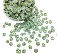 Pitadue 50 / 100 g Polimero Pallavolo Fette piccole Argille Perline per progetti fai da te Gioielli Unghie Arte e Sport Tema Decor Argilla Cutter