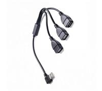 Pitadue Adattatore splitter USB per sincronizzazione dati e ricarica, supporta più dispositivi USB 2.0 in aree ristrette Cavo di prolunga USB