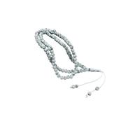 Pitadue Collana con rosario musulmani amichevole da viaggio con fili di perline acriliche catena a mano elegante accessorio religioso colorato catena a mano per preghiera musulmani, Misura unica, come