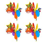 Pitadue Colorful Cartoon Animale Wind Spinner Bambini Giocattolo Spaventare Uccelli Vento Spinner Giardino Mulini A Vento Adornment Cartoon Animale Mulini A Vento