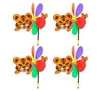 Pitadue Colorful Cartoon Animale Wind Spinner Bambini Giocattolo Spaventare Uccelli Vento Spinner Giardino Mulini A Vento Adornment Cartoon Animale Mulini A Vento