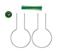 Pitadue Confezione da 2 gabbie estetiche in metallo, versatili, per migliorare la decorazione del giardino per gli appassionati di giardinaggio, supporto stabile