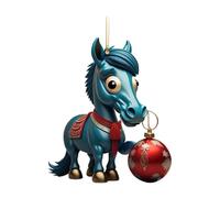 Pitadue Decorazione da parete in acrilico trasparente a forma di cavallo, per la casa, l'asilo nido, le vacanze a tema occidentale e la decorazione per feste di Natale e festival