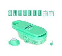 Pitadue Delicato accessorio da cucina 9 in 1 con acciaio antiruggine e scatola portaoggetti per preparare pasti organizzati e tritatutto