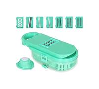 Pitadue Delicato accessorio da cucina 9 in 1 con acciaio antiruggine e scatola portaoggetti per preparare pasti organizzati e tritatutto