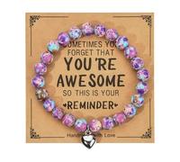 Pitadue Delicato ciondolo a forma di cuore in lega con bordo liscio, pietra naturale per un comodo accessorio quotidiano elegante alla moda a forma di cuore, Misura unica, come descritto