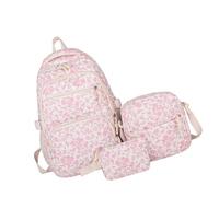 Pitadue Fahsion - Set di zaini da donna, con tracolla, per la scuola, per la scuola, per la scuola, con borsa a tracolla, B, Bellezza di massa