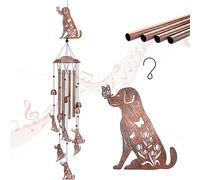 Pitadue Pedaggio del vento in ferro da 86 cm con finitura a prova di ossidazione e suoni armoniosi per un giardino lungo tutto l'anno, facile da installare