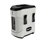 Pitadue Piccola ventola di raffreddamento clip in vita 4000mAh ricaricabile cintura texture vita per uso interno ed esterno campeggio