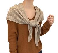 Pitadue Sciarpa termica in maglia morbida e delicata sulla pelle Componente acrilica scaldacollo invernale per adulti bambini freddo Croci in acrilico sciarpa lavorata a maglia, Colore moka, Taglia