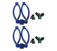 Pitadue Set di 2 irrigatori profondi per radici, facile da sistemare, collegamento al tubo, struttura in ABS, immune agli strappi, eccellente per l'idratazione delle piante all'aperto, set di