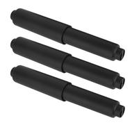 Pitadue Set di 3 mandrini a installazione rapida, set di ricambio per asta a molla con rulli regolabili per uso in bagno mandrini porta carta retrattili