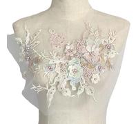 Pitadue Toppe ricamate dell'applique del fiore con i lustrini per le borse dell'abbigliamento che fabbricano l'applique del