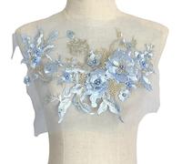 Pitadue Toppe ricamate dell'applique del fiore con i lustrini per le borse dell'abbigliamento che fabbricano l'applique del