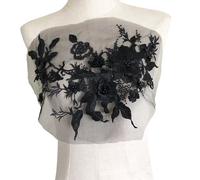 Pitadue Toppe ricamate dell'applique del fiore con i lustrini per le borse dell'abbigliamento che fabbricano l'applique del