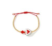 Pitadue Unico multicolore e cuore regolabile cordino leggero donne adolescenti unisex gioielli spirituali polso, Misura unica, come descritto