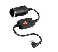 Pitadue Universals - Adattatore caricabatterie da auto di tipo C con tensioni regolabili, 9 V, 12 V, 15 V, 20 V, ricarica rapida per vari dispositivi elettronici, comprese le caratteristiche