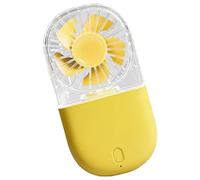 Pitadue Ventilatore portatile pieghevole ricaricabile piccola tasca con USB a 3 velocità per esterno interno tasca portatile portatile