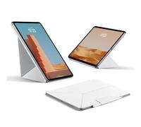 PITAKA Custodia per iPad Pro 13 pollici (2024), compatibile con iPad Pro m4, custodia magnetica verticale/orizzontale con portamatite, 4 angoli in piedi - bianco