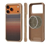pitaka Custodia per iPhone 17 Pro Custodia protettiva magnetica compatibile con MagSafe Cover sottile in fibra di aramide e TPU con protezione integrale [ProGuard Militare] Tramonto