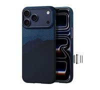 pitaka │ Custodia per iPhone 17 Pro Max da 17,5 cm con pulsante di controllo della fotocamera, compatibile con MagSafe, custodia ultrasottile con sensazione touch senza custodia, fibra di aramide