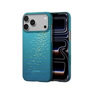 pitaka Custodia per iPhone 17 Pro Max Magnetic Case in Fibra Aramidica con Controllo Fotocamera Custodia Compatibile con Magsafe [Custodia Ultra Sottile] con Presa Piacevole Lucida Blu