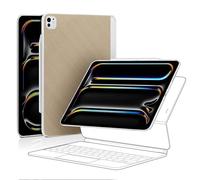PITAKA iPad Pro 13inch Custodia 2024 (M4) 7a generazione Sottile e leggera Custodia magnetica in fibra aramidica Lavora con Magic Keyboard Compatibile con Magsafe [Magez Case] Giallo