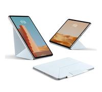PITAKA MagEZ Folio 2 - Custodia per iPad Pro 12.9, leggera, multi-piega con supporto magnetico nascosto per Apple Pencil, compatibile con MagEZ Case 2/Pro per iPad Pro, azzurro