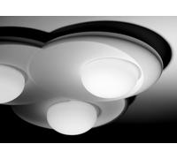 PITANE Parete/Soffitto in gesso Con Vetro 3 Luci attacco GX53 41x41cm